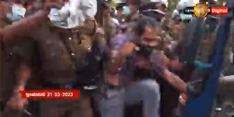 Youth apprehended near Gota’s house yesterday were released on the road late last night! VIDEO