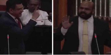 Ali Sabry and Rasamanikam had a heated debate in parliament yesterday.