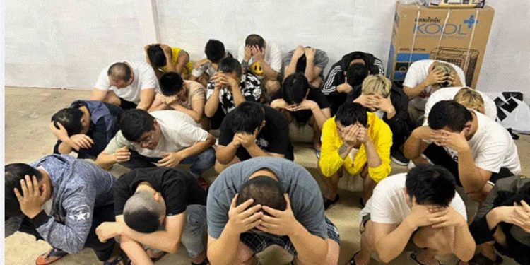 A global crime ring may be linked to Chinese online scam suspects.