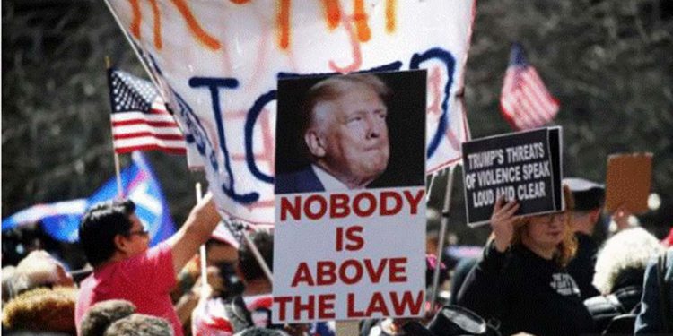 Former US president Donald trump was arrested today