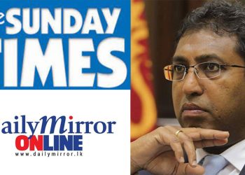 Harsha tweets about the lies in the Daily Mirror and Sunday Times.