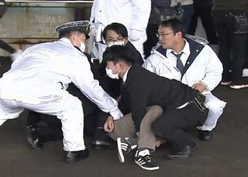 Japan PM Fumio Kishida evacuated after what appears to be smoke bomb thrown