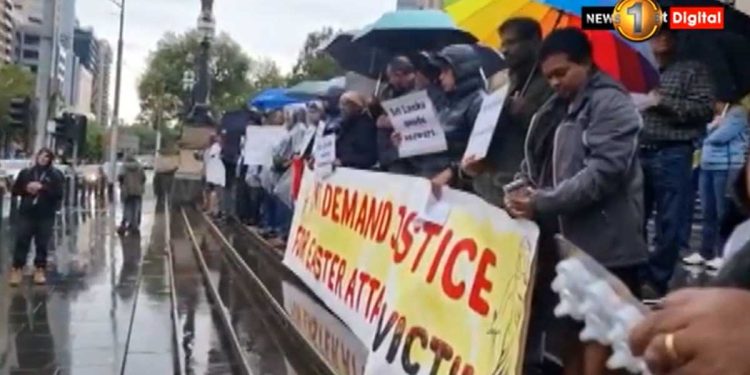 Sri Lankans protest in Australia, demanding justice for the Easter attack!- VIDEO