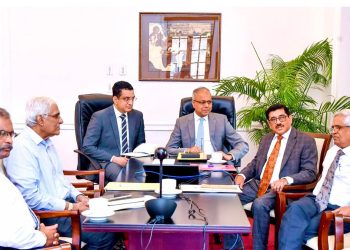 Ali Sabry, current and former CB governors, in a crucial discussion with Sagala about credit restructuring.