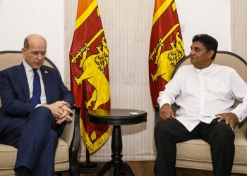 The French ambassador pays a visit to Sajith’s office to meet with him!