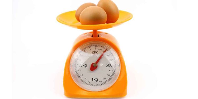 Starting today, eggs are sold by weight! One gramme costs 80 cents! The days an egg costing Rs 55 or 60 are gone!