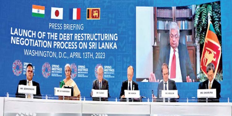 SL major bilateral creditor launch debt restructuring talks without China…