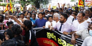 “A massive collective of people with the blessings of Maha Sangha and religious dignitaries is ready to resist the government’s draconian moves.” Opposition leader- VIDEO
