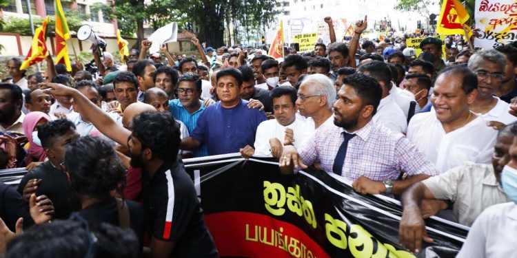 “A massive collective of people with the blessings of Maha Sangha and religious dignitaries is ready to resist the government’s draconian moves.” Opposition leader- VIDEO