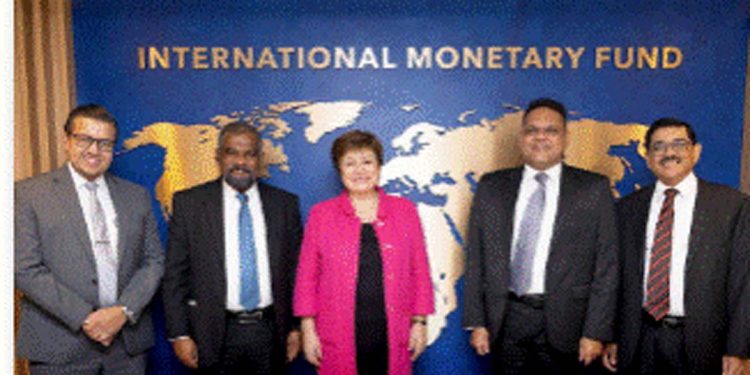 Minister of State for Finance Shehan meets and discusses with IMF chief Georgia in Washington! VIDEOS AND PHOTOS