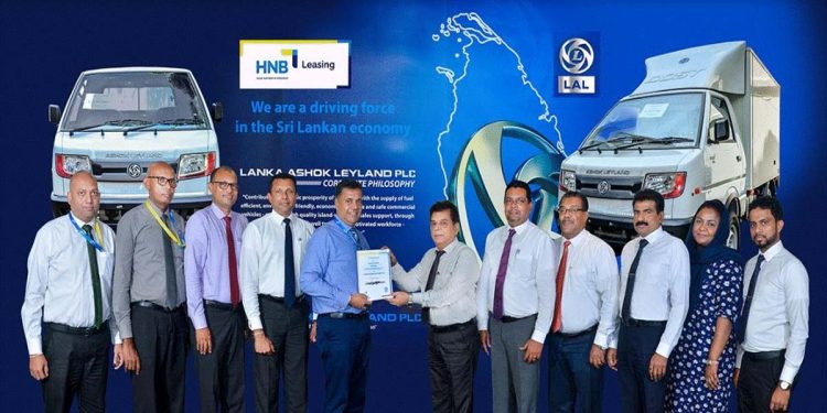 HNB and Lanka Ashok Leyland will support the SME sector and provide self-employment opportunities by leasing DOST trucks exclusively.