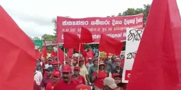 JVP May Day rally draws a large crowd! Watch in real time here! LIVE VIDEO