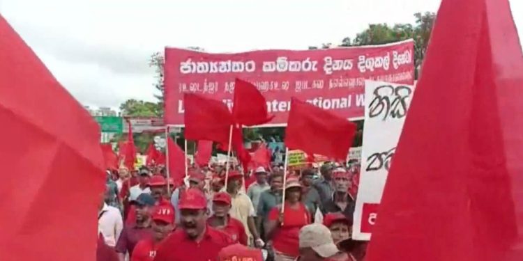 JVP May Day rally draws a large crowd! Watch in real time here! LIVE VIDEO