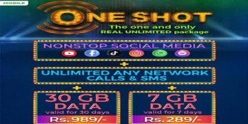 SLT-MOBITEL introduces the revolutionary ‘ONE SHOT’ package with truly unlimited benefits