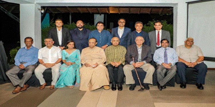 Felicitating Past Presidents of National Chamber