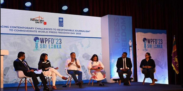 Sri Lanka TV Presenters’ Unity together with UNDP Sri Lanka mark World Press Freedom Day 2023