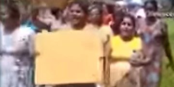 Omani businesman shuts down the garment factory after state minister Indika’s thugs attack! Angry unemployed workers  protest opposite minister’s house!
