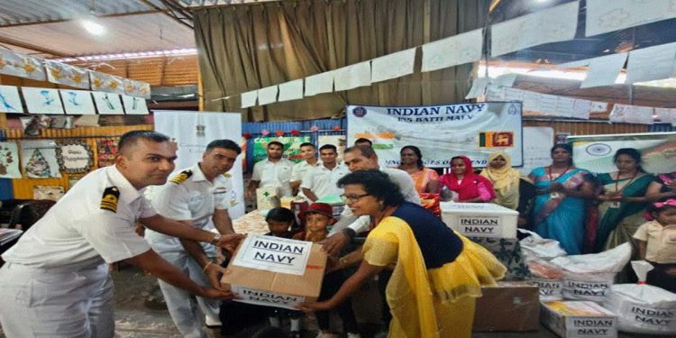 Indian Navy ship Batti Malv visited trincomalee
