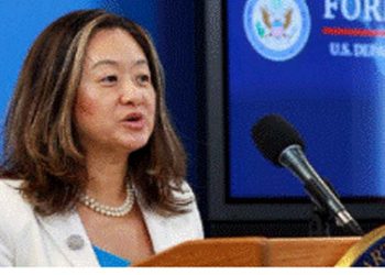 Julie Chung, the US envoy to Sri Lanka,  praised by Blinken.