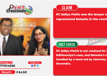 Saliya Pieris Is NOT The Lawyer Appearing On Behalf Of Natasha Edirisooriya! I Sri Lanka Latest News