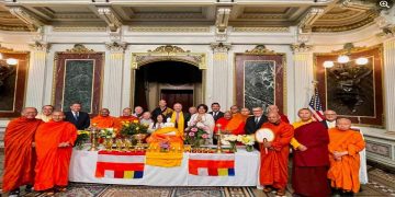 The Sri Lankan Embassy in Washington D.C. celebrates Vesak 2023 at the White House.