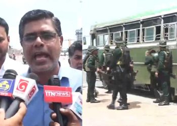 Mujibur Rahman of SJB submitted a right to information request on the cost govt. incur maintaining fmr. Prz. Gotabaya: Within minutes, a busload of armed personnel surrounded the area? I Sri Lanka Latest News