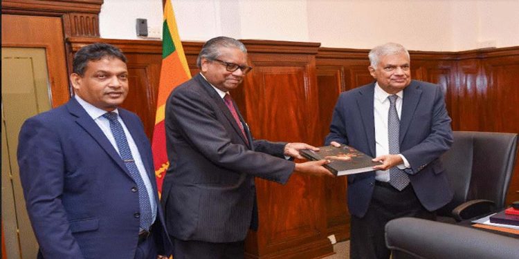 NSB Integrated Annual Report 2022 presented to t President Ranil Wickremesinghe  I SriLanka Latest News