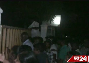 Haguranketha police had to fire 38 shots into the air to disperse an unruly mob attempting to enter the station premises and demand the arrest of suspects! I Sri Lanka Latest News