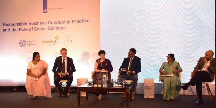 The Embassy of the Kingdom of the Netherlands and ILO convenes a discussion on ‘Responsible Business Conduct in practice and the role of social dialogue’ I Sri Lanka Latest News
