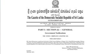 A gazette was issued to conduct a population and housing census in 2023 and 2024 I Sri Lanka Latest News