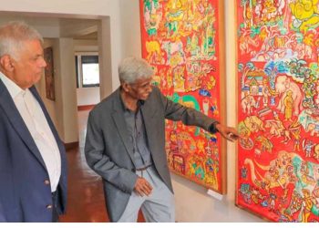 Ranil attends an art exhibition! PHOTOS I Sri Lanka Latest News