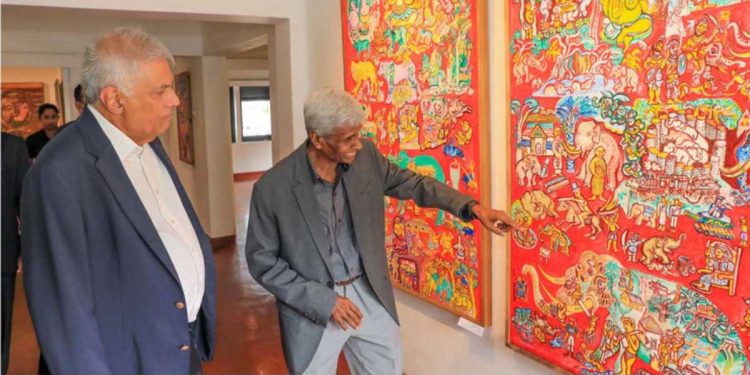 Ranil attends an art exhibition! PHOTOS I Sri Lanka Latest News