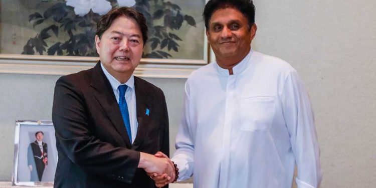 The Japanese foreign minister meets the opposition leader Sajith just as he met the president! VIDEO & PHOTOS I Sri Lanka Latest News