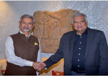 President Ranil Wickremesinghe was hosted by India’s Minister of External Affairs, Dr. Subrahmanyam Jaishankar, for a one-on-one meeting, a short while ago – PMD  I Sri Lanka Latest News