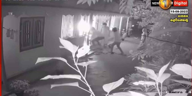 This is not a scene from a movie! A footage of arson happened in the middle of the night in Jaffna! VIDEO I Sri Lanka Latest News