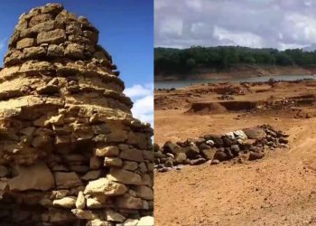 Samanala reservoir water level decreased up to bottom :The ancient Kinchigune Pagoda also appears! I Sri Lanka Latest News