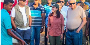 President visit’ Yala’ to see how animals provided with  water! Together with Harin and the American ambassador! PHOTOS I Sri Lanka Latest News