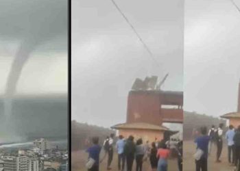 A tornado hit Bambalapitiya with a strong wind! The roof of the station taken off! Foreign media are reporting videos that have not been reported by Sri Lankan media! VIDEO I Sri Lanka Latest News