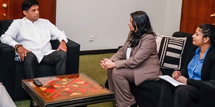 An IMF team meet Sajith in Parliament ! Discussed at length about the agreement! PHOTOS & VIDEO I Sri Lanka Latest News