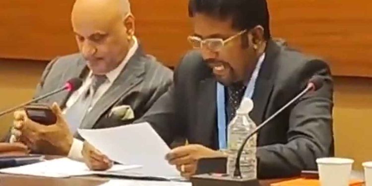 MP Wasantha Yapa presents Sri Lanka’s health crisis in Geneva! VIDEO I Sri Lanka Latest News