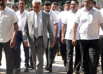 Former president attends State Minister Chanaka’s Father in Law’s funeral surrounded by heavy security I Sri Lanka Latest News