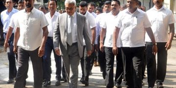 Former president attends State Minister Chanaka’s Father in Law’s funeral surrounded by heavy security I Sri Lanka Latest News