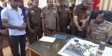 A firearm and a stock of bullets found in the ceiling of Matara Mahinda Rajapaksa School! Sri Lanka Latest News