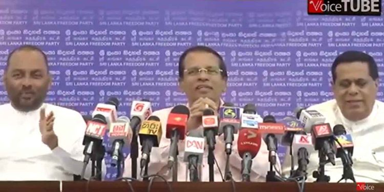 Maithripala change his stance: yesterday wanted to topple the govt. today join hands with two ministers and speak at a press gathering I Sri Lanka Latest News
