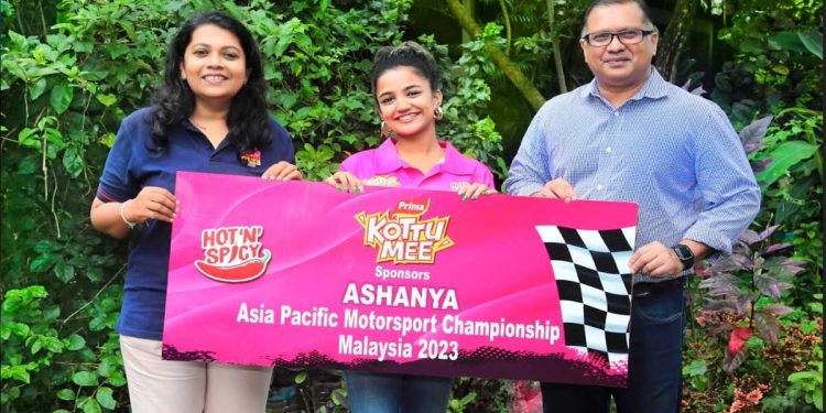 Prima KottuMee Brand Ambassador Ashanya represents Sri Lanka at the Asia Pacific Motorsport Championship  I Sri Lanka Latest Business News