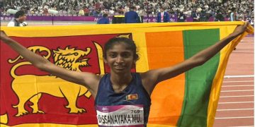 DSI Sri Lanka’s No1 footwear company and the athleisure brand AVI Mission critical sportswear – official Partner of Team Sri Lanka at the 19th Asian Games in China,   Congratulates the Sri Lankan athlete Tharushi Karunarathna on winning the much-awaited Gold Medal for Sri Lanka.