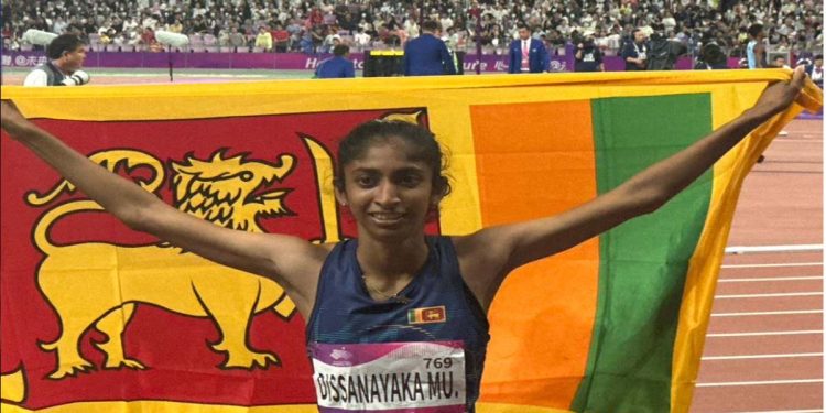 DSI Sri Lanka’s No1 footwear company and the athleisure brand AVI Mission critical sportswear – official Partner of Team Sri Lanka at the 19th Asian Games in China,   Congratulates the Sri Lankan athlete Tharushi Karunarathna on winning the much-awaited Gold Medal for Sri Lanka.
