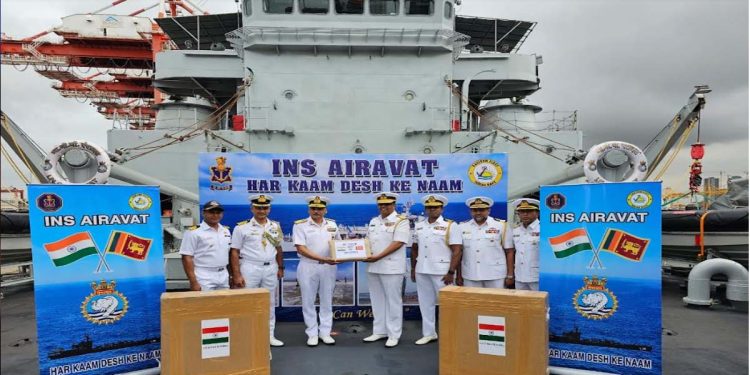 Indian Navy Ship Airavat in Colombo  I Sri Lanka Latest News
