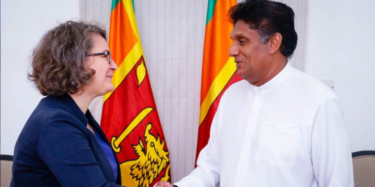 Opposition Leader Sajith Premadasa hosted a fruitful meeting with Marie Antonia von Schonburn, Chief Delegate of German Industry and Commerce in Sri Lanka  I Sri Lanka Latest News