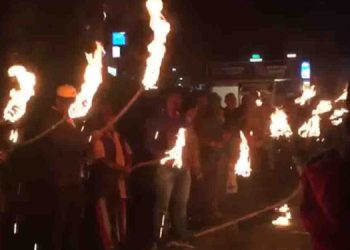 SJB electricity bill protest in Nuwaraeliya! VIDEO I Sri Lanka Latest News